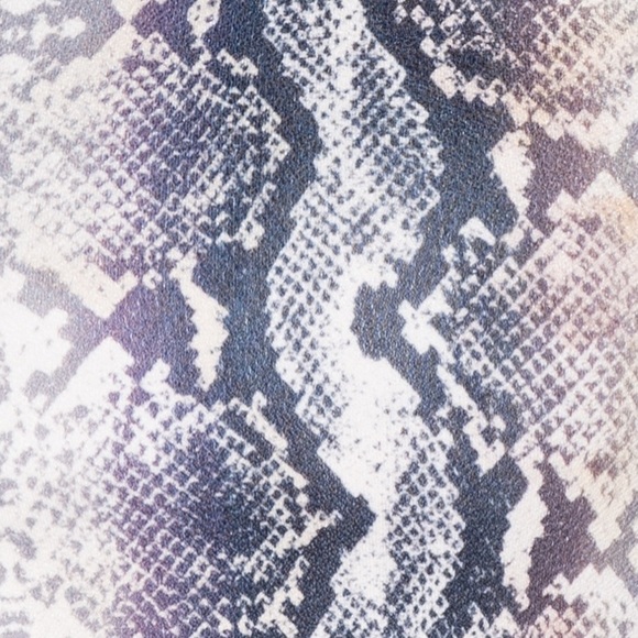 LAST ONE! Snake Print One Shoulder Crop Top - Picture 7 of 8